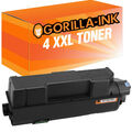 4x Toner für Kyocera TK-1160 Ecosys P2040DW P2040DN P 2040 DW P 2040 DN