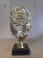 Pokal Geschenk "Beste Oma der Welt" Pokale 19 cm Trophäe Geburtstag (A322)