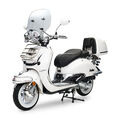 Retroroller EasyCruiser Weiß 50ccm 45 kmh EFI Motorroller Scooter Moped