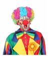 Perücke Clown Clownin Clownperücke Frack Latzhose Glatze Locken Kostüm Kleid