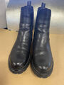 #1288: Tamaris Damen Chelsea Boot Lederstiefel Stiefelette Frauen schwarz Gr.42