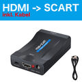 HDMI zu auf Scart Konverter Wandler AV Scaler Converter Adapter 1080P HD TV NEU