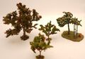 Obstbäume Bäume H0 unbekannter Hersteller Mini Diorama