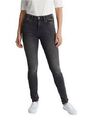 EDC by Esprit Damen Jeans Skinny Hose Schwarz Stretch Denim Slim High Waist L32