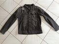 Brave Soul Jeansjacke  Herren schwarz stonewashed destroyed look,  Gr. L, Top