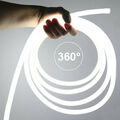 360° Rund Neon LED Stripe Streifen Wasserdicht Schlauch Lichtleiste 220V 230V
