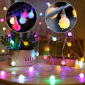 LED Lichterkette Globe Kugeln Weihnachtsbeleuchtung Hochzeit Party Deko Batterie