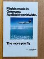 Lufthansa Flights Made in Germany Original 1975 Vintage Advert Werbung Reklame