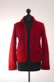 Georg Maier Damen Cardigan Strickjacke S rot Blazer Reverse Knopf Schurwolle