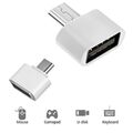 Micro USB auf USB A Adapter OTG USB-Stick Samsung Xiaomi MacBook Buchse Weiß A93