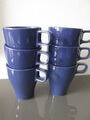 6x Ikea Färgrik Kaffee Tasse Kaffeetasse Kaffeebecher Becher groß blau