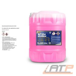 MANNOL 20 L LITER ANTIFREEZE AF12+ (-40) LONGLIFE KÜHLERFROSTSCHUTZMITTEL ROTDie Nr.1* für Autoteile: Top-Preis-Leistungs-Verhältnis