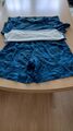 Jungen Schlafanzug kurz Größe 170,blau, 2 Teiler, Hose und Shirt 