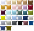 Kissenbezug 40x40 7 Maße und in 32 Farben Deko Kissenbezug  100% Baumwolle Hülle