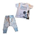 Baby Set Kurzarm- Shirt & lange Hose, mit Mickey Mouse Motiv