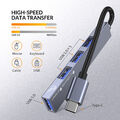 USB C 3.0 HUB Verteiler Splitter Adapter Super Speed Datenhub 4Port für Laptop