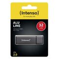 Intenso USB Stick 32GB Speicherstick Alu Line anthrazit