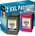 2 TINTE PATRONEN für HP DeskJet HP 1010 1510 1514 2514 2540 2542 2543 301XL wv