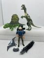 Jurassic Park Vintage Kenner Actionfiguren Sammlung Lot Grant Dimetrodon Dilopho