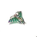 Sterlingsilber Vintage Deko-Stil Rubin Marcasit Schmetterling Brosche Krawattenpin 3 cm