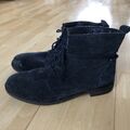 Jane Klain Boots Stiefeletten Gr. 39 Wildleder Dunkelblau 