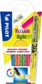 Pilot Frixion light 6er Set Textmarker soft, radierbare Tinte, umweltfreundlich