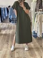 Maxi-Shirtkleid Khaki One Size bis Gr: 42/44 ( V1)