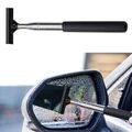 Car Rearview Mirror Wiper Telescopic Mirror Squeegee Cleaner Glass Brush Tool UK
