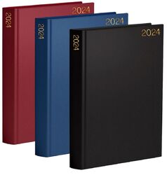 2024 A4/A5/Tagebuch Woche zum Ansehen/Seite pro Tag/Schreibtisch Tagebuch hartgestütztes Tagebuch
