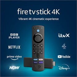 Brandneu Fire TV Stick 4K mit Alexa Sprachfernbedienung (inklusive TV-Steuerung) 2021