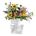 Vase 25 cm Vintage Keramik Gesicht Blumenvase Vase Figur Garten
