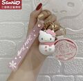 Schlüsselanhänger Sanrio Hello Kitty Weihnachten Schneemann rosa