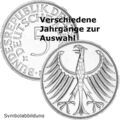 5 DM Deutschland Silber Adler Kursmünze Heiermann - Jahr & Prägestätte nach Wahl
