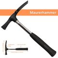 Maurerhammer Hammer Berliner Form Kopfgewicht 600g Stahlrohr Antirutsch Griff