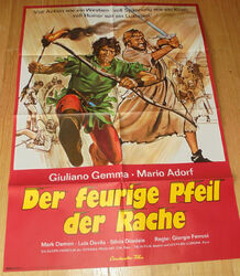 DER FEURIGE PFEIL DER RACHE - Kinoplakat A1 '71 - GIULIANO GEMMA Mario Adorf