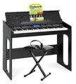 61 Tasten Digital E-Piano Keyboard Kopfhörer Klavier Schule Sitz Bank Pedal Set