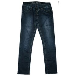 Blue Monkey Damen Stretch Jeans Hose Slim skinny low 42 XL W32 L32 dunkel blau
