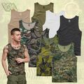 BRANDIT TANK TOP T-SHIRT TARN MILITARY ANGELN JAGEN GOTCHA PAINTBALL AIRSOFT BW