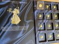 Sammelmappe " Bullion Münzen der Welt in 999 Gold "mi 1 x Steinbock 1/500 Unze !