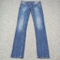 G-Star Raw 3301-STRAIGHT Damen Jeans W27 L32 Blau Eng Gerade Leg Niedrige Taille