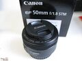 Canon EF 50 mm F1.8 STM Objektiv lens besonders leise STM-Focussierung 