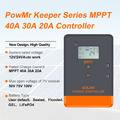 PowMr Solarladeregler 12V/24V 20A/30A/40A 100% MPPT Ladegerät Regler Dual USB DE