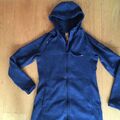 Elkline Durchwärmer Damen-Strickjacke Strick-Fleece-Jacke Mantel Blau Gr. 38