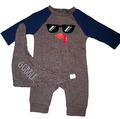 Jungen +Mädchen Baby Jumpsuit Overall Einteiler + Halstuch Gr 56/62 Neu  Etikett