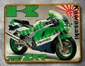 Plaque métal vintage Kawasaki ZXR 750 Stinger