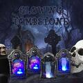 Halloween LEDGraveyard Tombstones Halloween Headstone Skull Lamp Light
