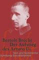 Der Aufstieg des Arturo Ui: Text und Kommentar (Suhrkamp... | Buch | Zustand gut