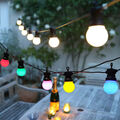 Lichterkette Außen Glühbirnen 10/20er LED Globe Garten Party Beleuchtung Strom