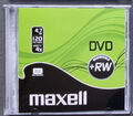 1x  Maxell  DVD+RW Disc 4,7GB  120min DVD wiederbeschreibbar Rohling TOP Zustand