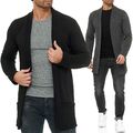 Redbridge Herren Cardigan Jacke Sweatjacke Sweater Sakko Pullover Long Cut M3634